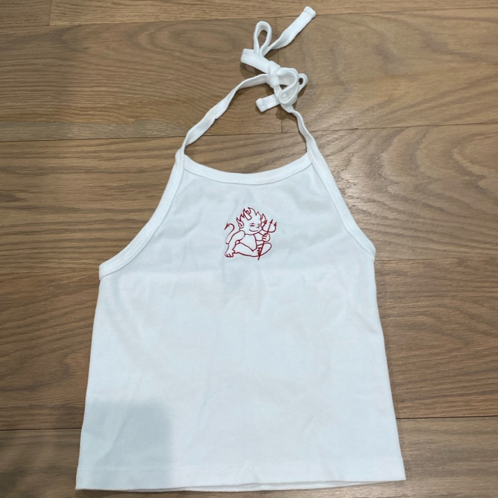 Devil Halter top, brandy Melville